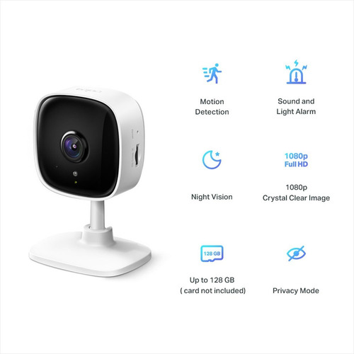 Cámara Seguridad Ip Wifi Tp-link Tapo C100 + Micro Sd 64gb
