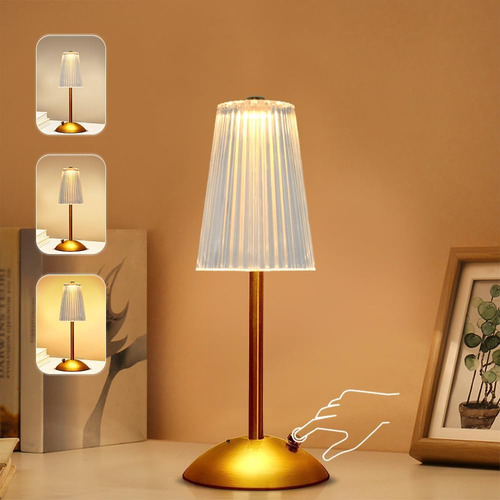 Lámpara De Mesa De Cristal Portátil, Lámpara De Escritorio V