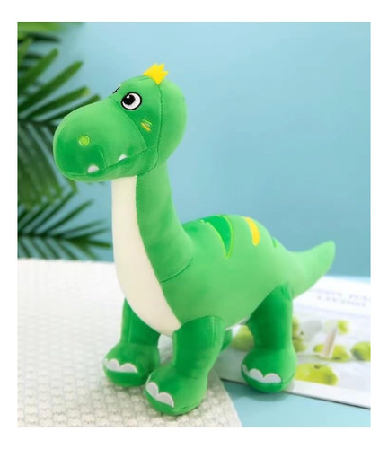 Peluche Dinosaurio Cuello Largo Verde Suave Brontosaurio Verde