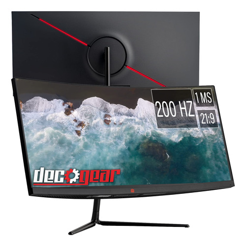 Deco Gear Monitor Profesional Curvado Para Juego 30  200 Hz