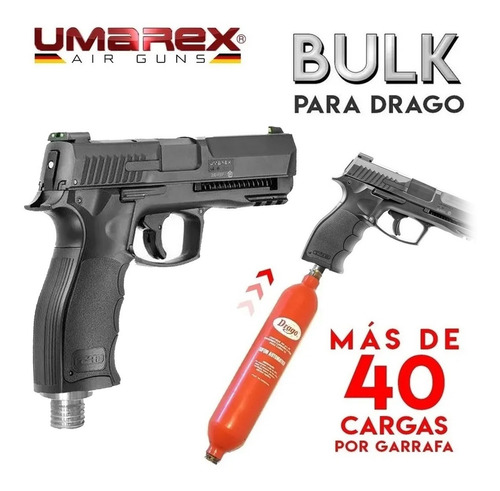 Imagen 3 de 10 de Pistola Hdp Disuasiva Co2 Postas Defensa Umarex Potenciada