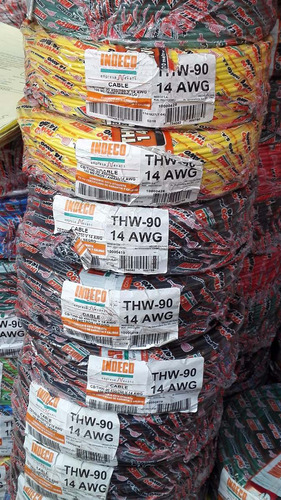 Imagen 3 de 6 de Cable Electrico Indeco Tw80 Thw90 12awg - 14awg ( A Tratar )