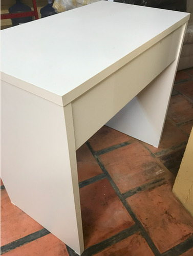 Mesa Para Home Office Com Gaveta Branco - Tok&stok Usada Branco (Usado)