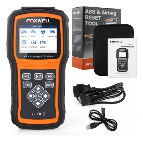 Scaneri Automotivo Foxwell Nt630 Plus Reset Airbag Abs Sas
