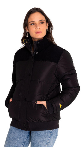Chaqueta Mujer W Heavyweight Insulated Puffer Negro Cat