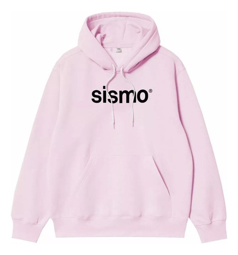 Buzo Sismo Nuevo Authentic Hood Oversize Frisa Pink 2272