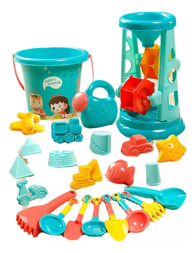 Ff Juego De 23 Juguetes De Arena De Playa Para Niños, Kit