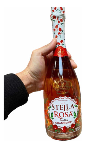 2pzs De 750ml Sparkling E-stella Rosa Cranberry Arándano