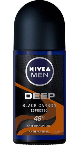 Nivea Desodorante Roll On Men Deep Black Carbon 50 Ml