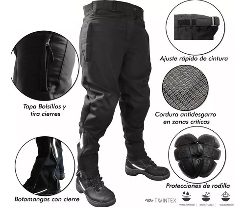 Pantalón Touring Hifly Protección Impermeable Top Racing Cuo