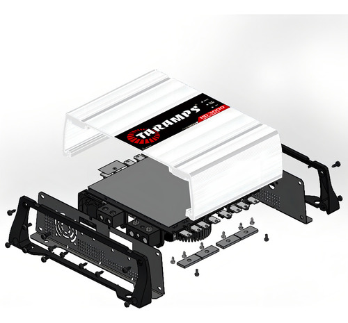 Módulo Amplificador Taramps Hd3000 3000w Rms 1 Canal 2 Ohms