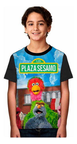 Camisetas Plaza Sesamo Infantiles Niños Niñas