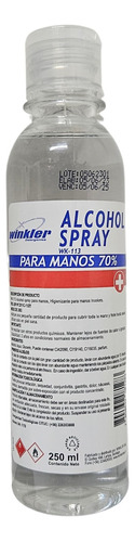 Alcohol Para Manos 70% Certificado Isp En Spray 250c