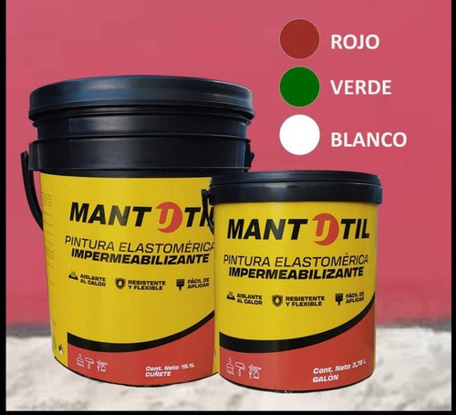 Mantoflex Cuñete Rojo Elastomerica Manto Util