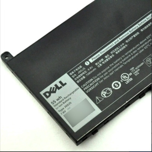 J60j5 - Dell Battery 7.6 V 6800 Mah 55wh