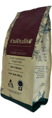 Cafetalito Café Especialidad Molido 250gr Origen Colombia