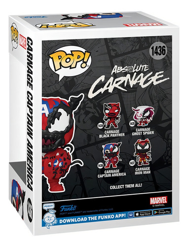 Figura Funko Pop! Marvel: Carnageized - Capitan America