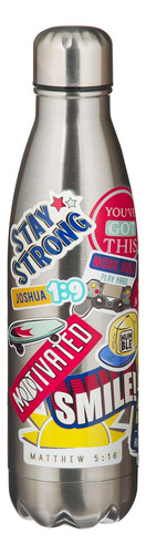 Botella De Agua Ss Be Strong Joshua 1:9