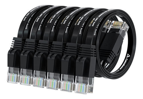 Cable Ethernet Cat 6 De 1.5 Pies (paquete De 6) (a Un Preci.