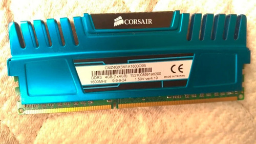 Imagem 3 de 3 de Memória Corsair Vengeance 4gb 1600mhz Ddr3
