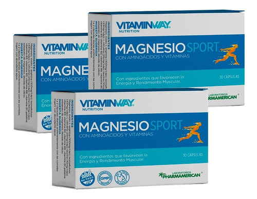 Promo 3x2 Magnesio Sport Vitamin Way X 30 Cápsulas
