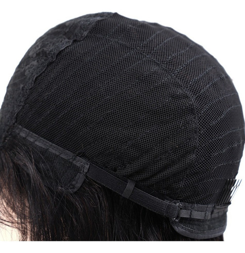 Peruca De Cabelo Humano Liso Cabelo Virgem Brasileiro 25cm