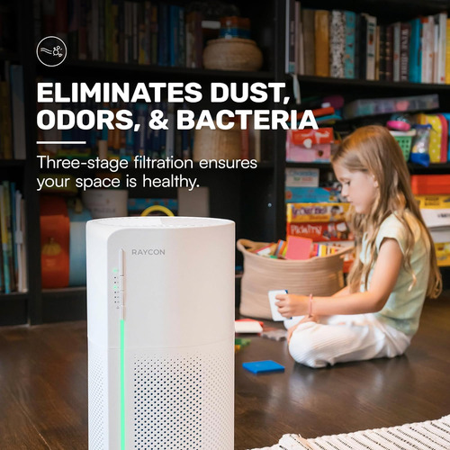 Room Air Purifier, H13 Replaceable Hepa Filter, Air Qua...