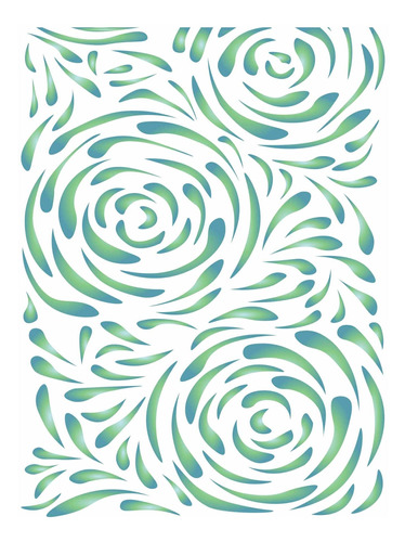 Plantilla Para Capa 4.3 X 6.3 In Diseño Espiral Añadir Fondo