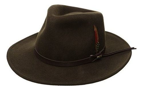 Sombrero De Fieltro Aplastable De Scala Classico Para Hombre