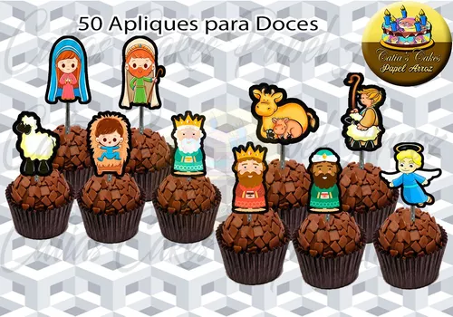 50 Topper Tags Para Doces Festa Aniversário