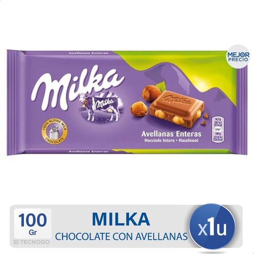 Chocolate Milka Con Leche Avellanas Enteras - Mejor Precio