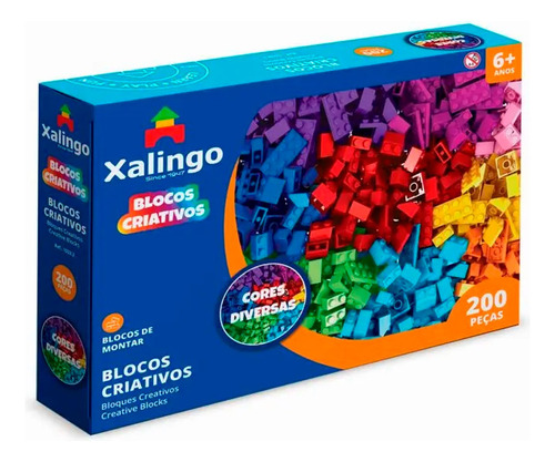 Brinquedo Blocos De Montar 200 Peças Universal Infantil