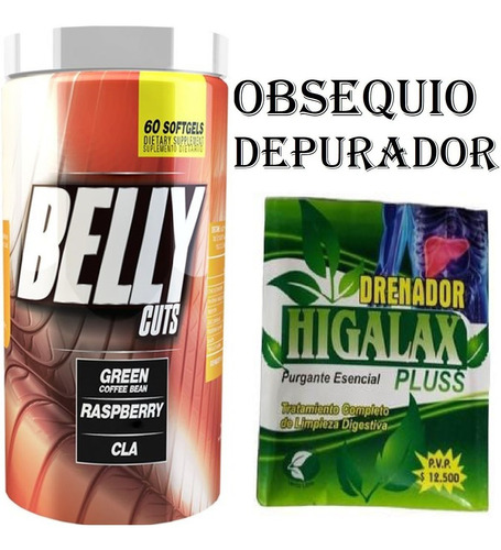 Belly Cuts Adelgazante  X 60 Softg - Unidad a $1362