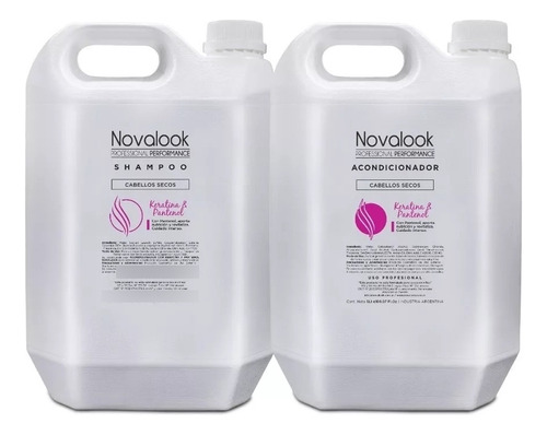 Shampoo + Acondicionador Novalook Keratina Retino 2.9lt 