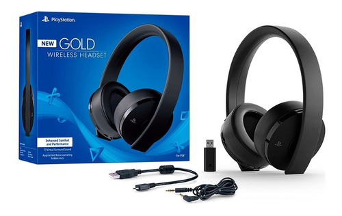 Auricular Headset Sony Ps4 Ps3 Pc 7.1 New Gold Wireless 2018