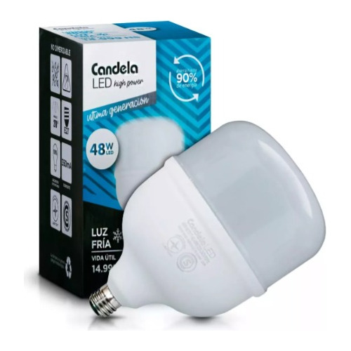 Lampara High Power Led Candela 48w Luz Fria Candela