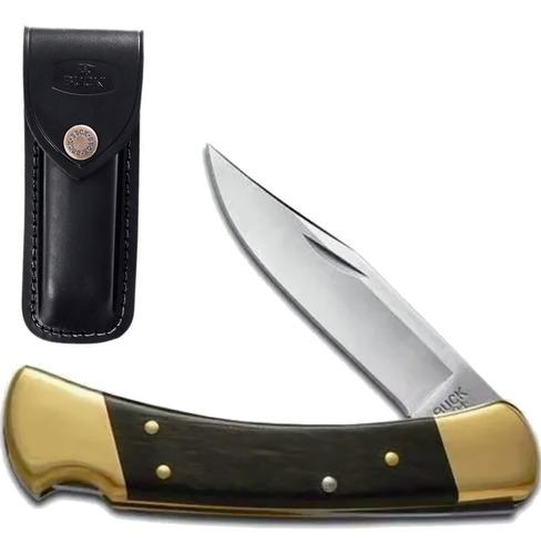 Navaja, Cuchillo Buck 110 Folding Hunter Hecho En Usa. Color Cafe