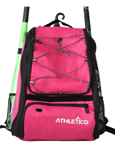 Mochila Para Beisbol Athletico , Para 2 Bates , Magenta