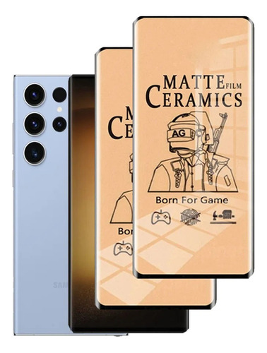 Protector Film Ceramico Mate Para Samsung S21 Ultra 