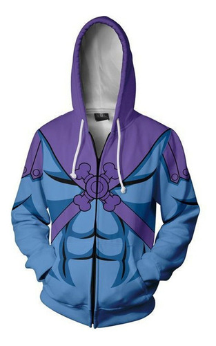 Sudadera Con Cremallera Skeletor De He-man And The Masters O