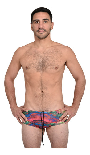 Malla Natacion Hombre Slip Resiste Cloro Zunga Deportiva