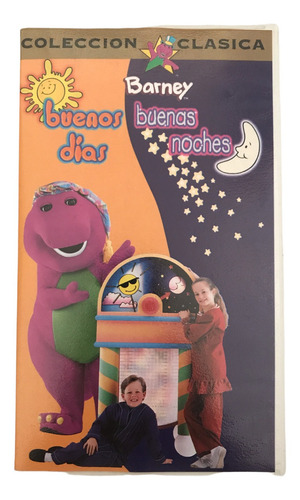Vhs Original Barney El Dinosaurio Buenos Dias Buenas Noches 