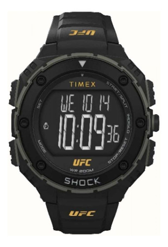 Reloj Para Hombre Timex Ufc Shock Oversize  Tw4b27200 Negro