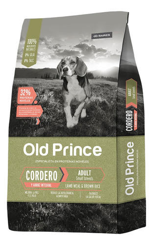 Old Prince Novel Cordero Y Arroz Adultos Small X 3 Kg