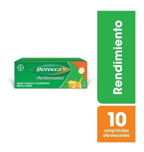 Berocca Performance Full Suplemento X 10 Comp Efervescentes