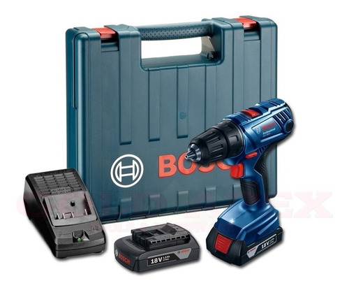 Taladro Atornillador Bosch 18v 13mm Maletin 2 Baterias 1,5ah