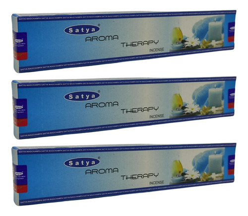 Incenso Satya Nag Champa Massala Therapy Terapia Cx.3un.15g