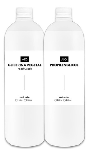 Pack Glicerina Líquida Vegetal + Propilenglicol Usp 1 Litro