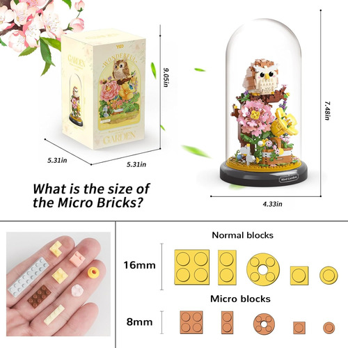 Bloques De Flores Artificiales Para Armarcompatible 1123 Pcs