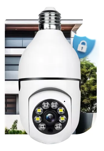 Câmera De Segurança Lâmpada Wi-fi 360° Full Hd Visão Noturna Maxn...